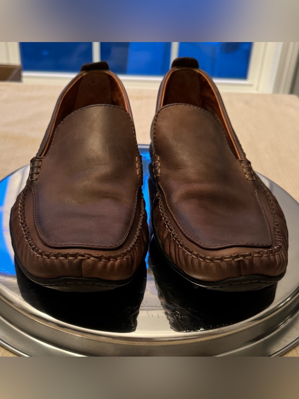Timberland Smart Comfort Men's Brown Leather Driving Loafers Size 13